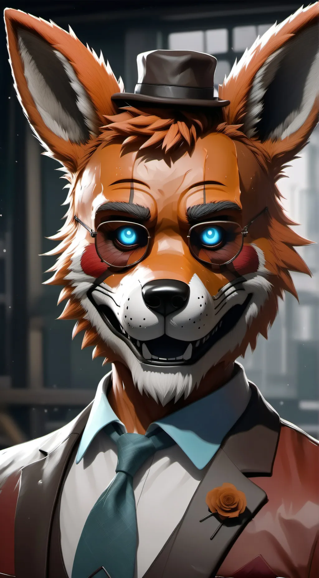 ai character: foxy background