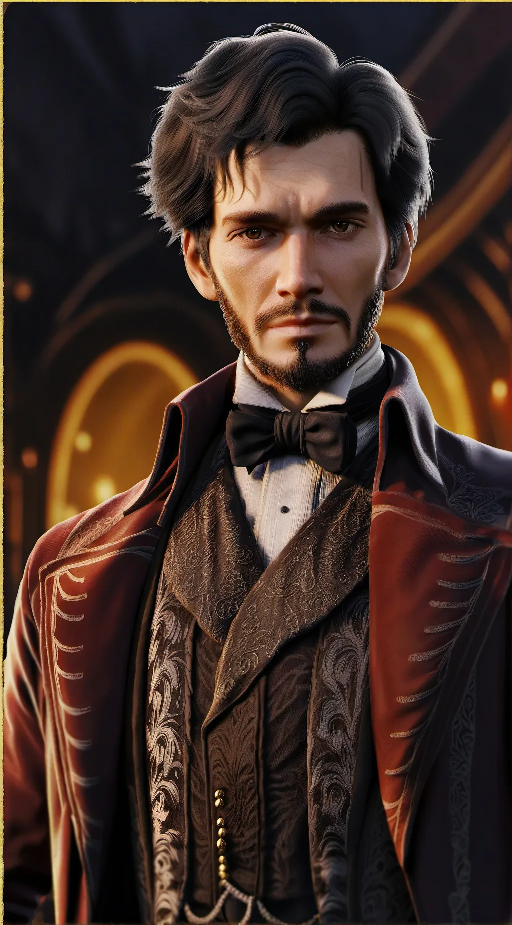 ai character: PT Barnum background