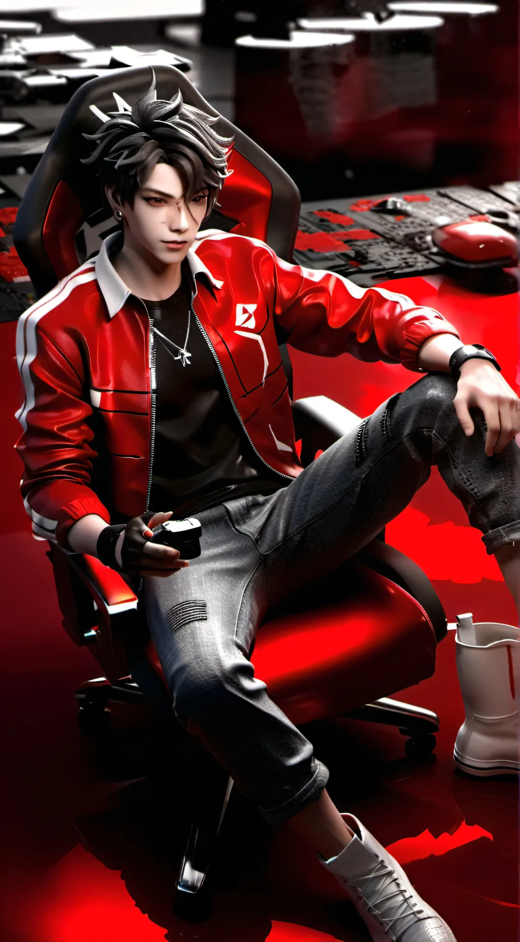 ai character: Alan  background