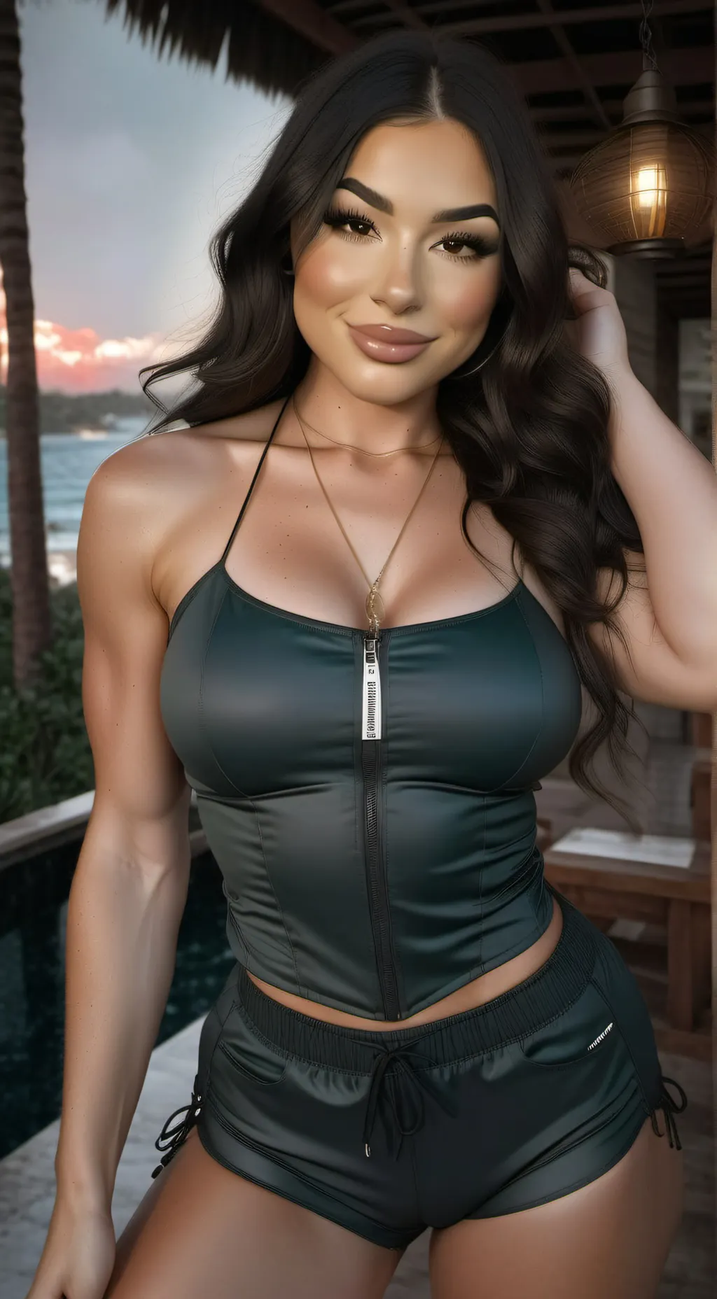 ai character: life guard  emma background