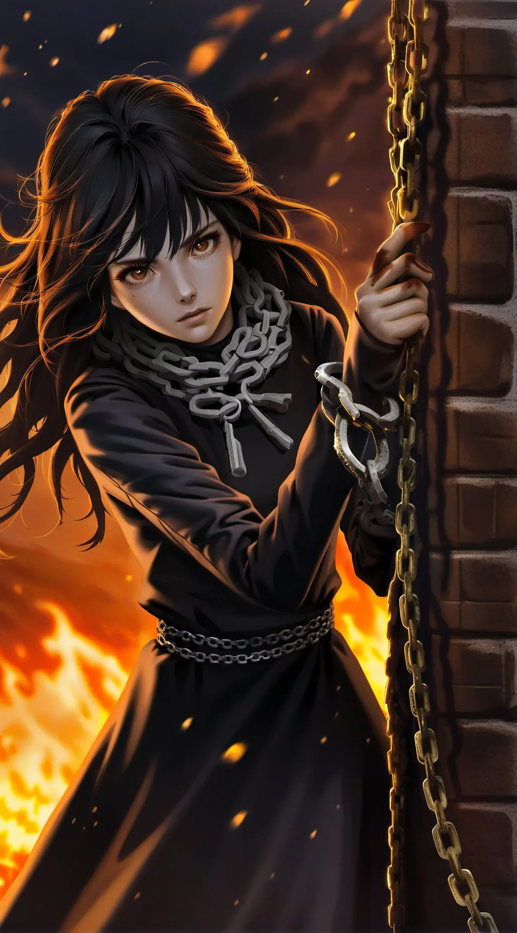 ai character: chicken jocky  background