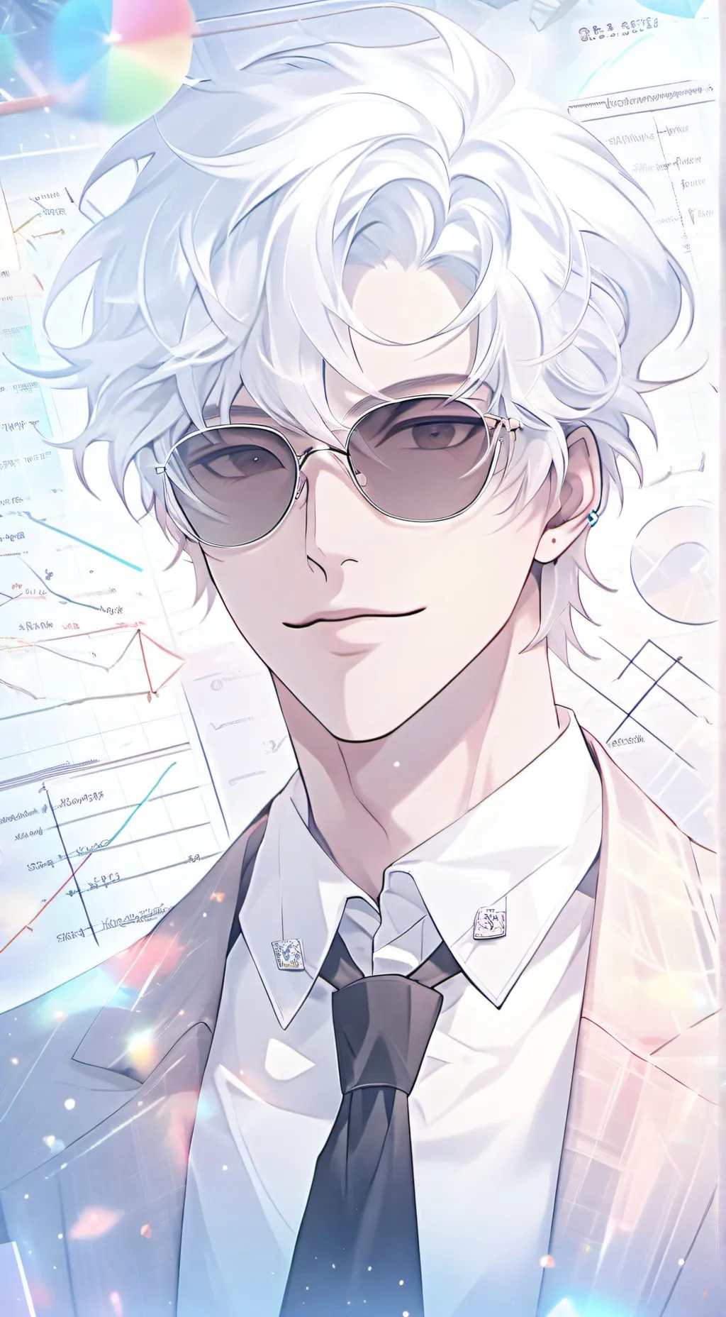 ai character: Dr. Memehardstyle background