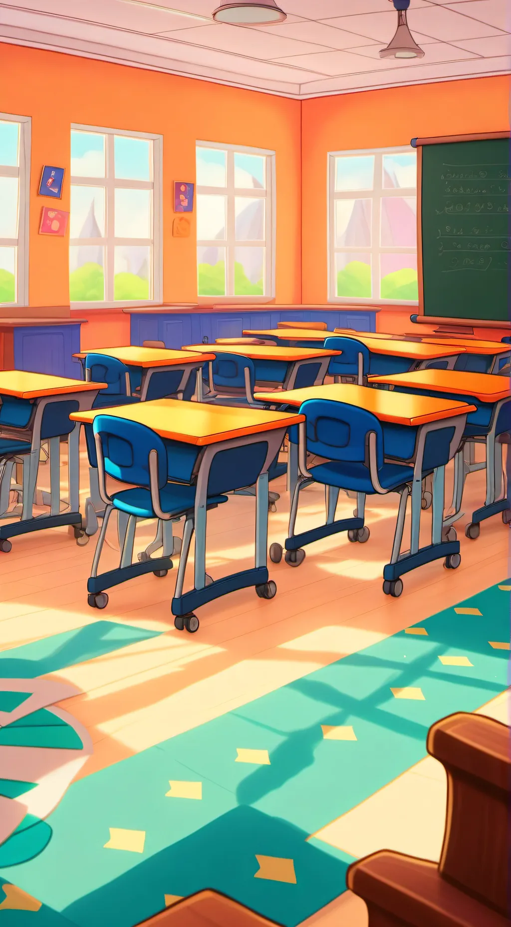 ai character: Escola do Brasil 4 background