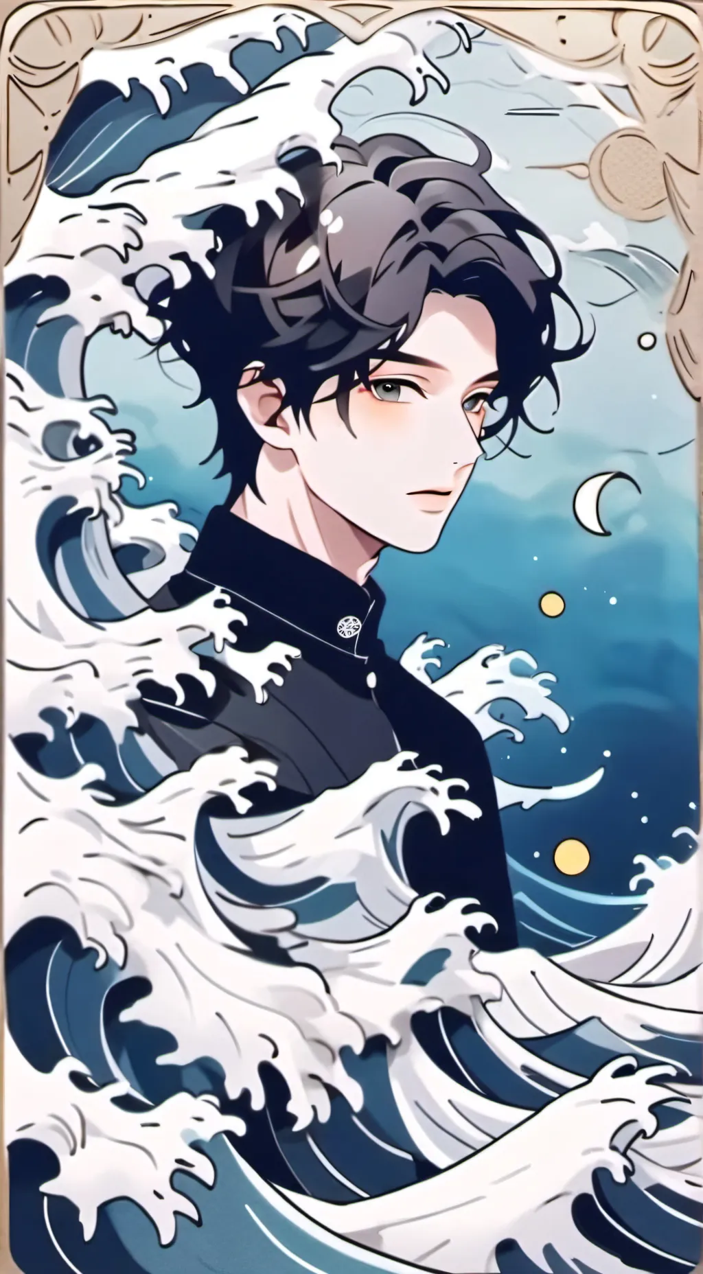 ai character: Финн  background