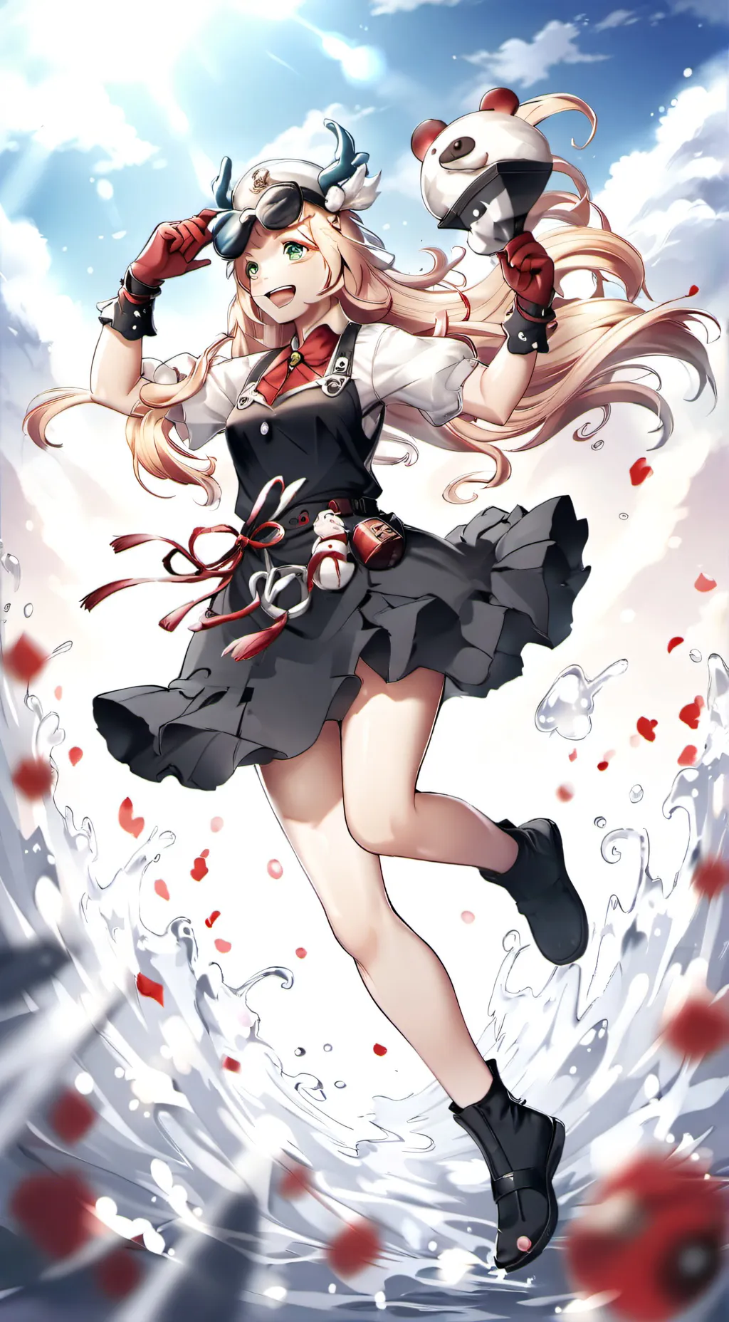 ai character: trabajadora background
