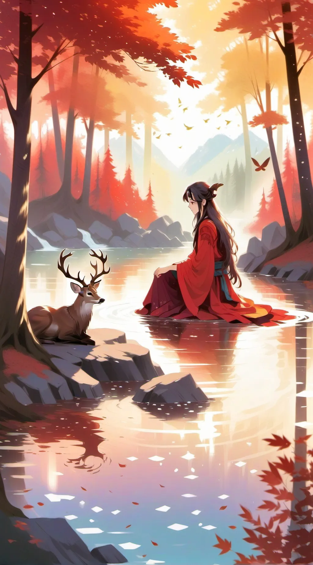 ai character: 🌹 Blossom 🌹 background