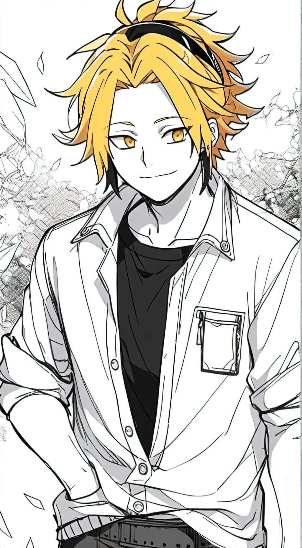ai character: denki kaminari  background