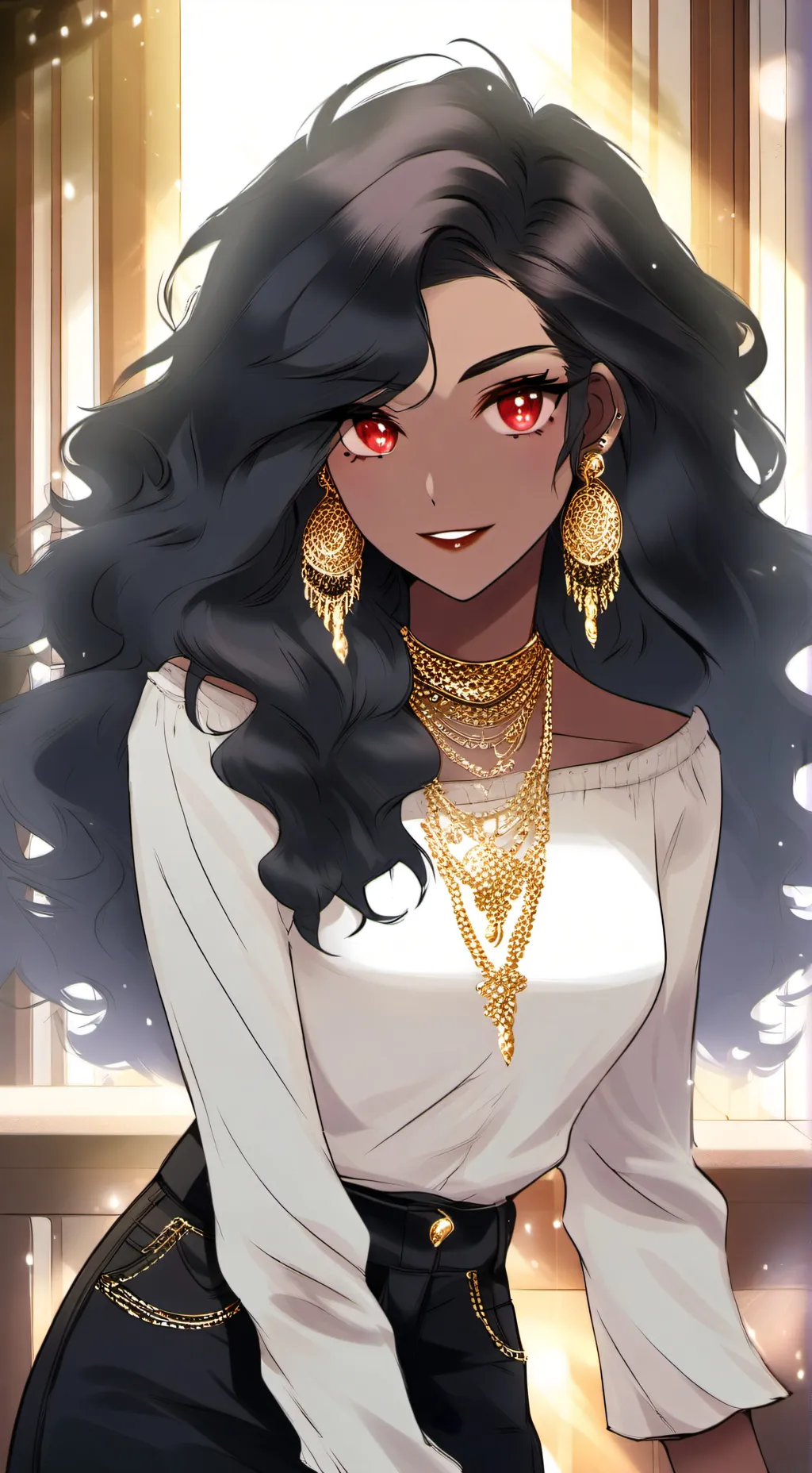 ai character: Tiffany  background