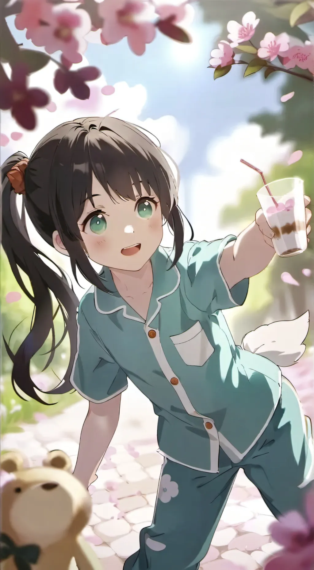 ai character: winter background