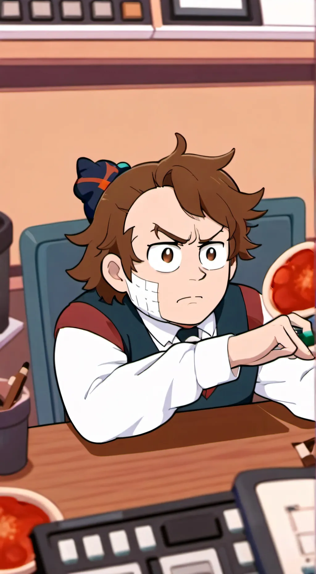 ai character: Dipper pines background