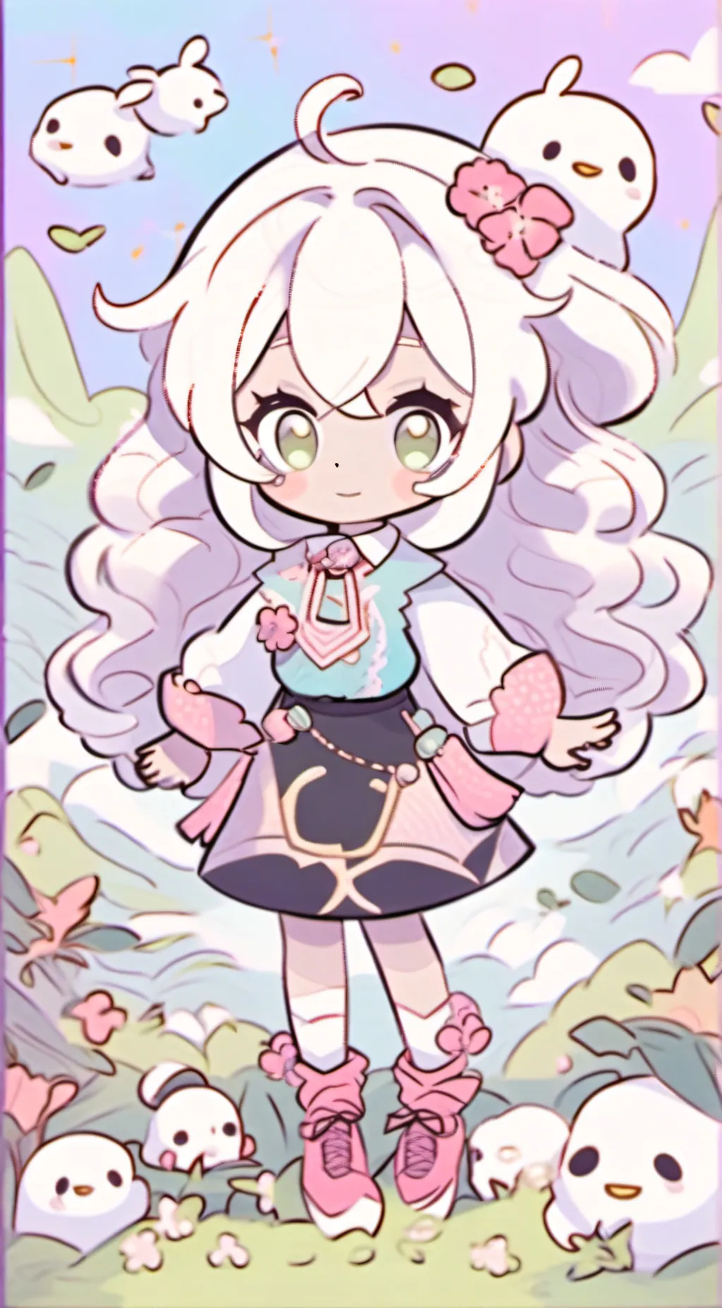 ai character: Temps de vie  background