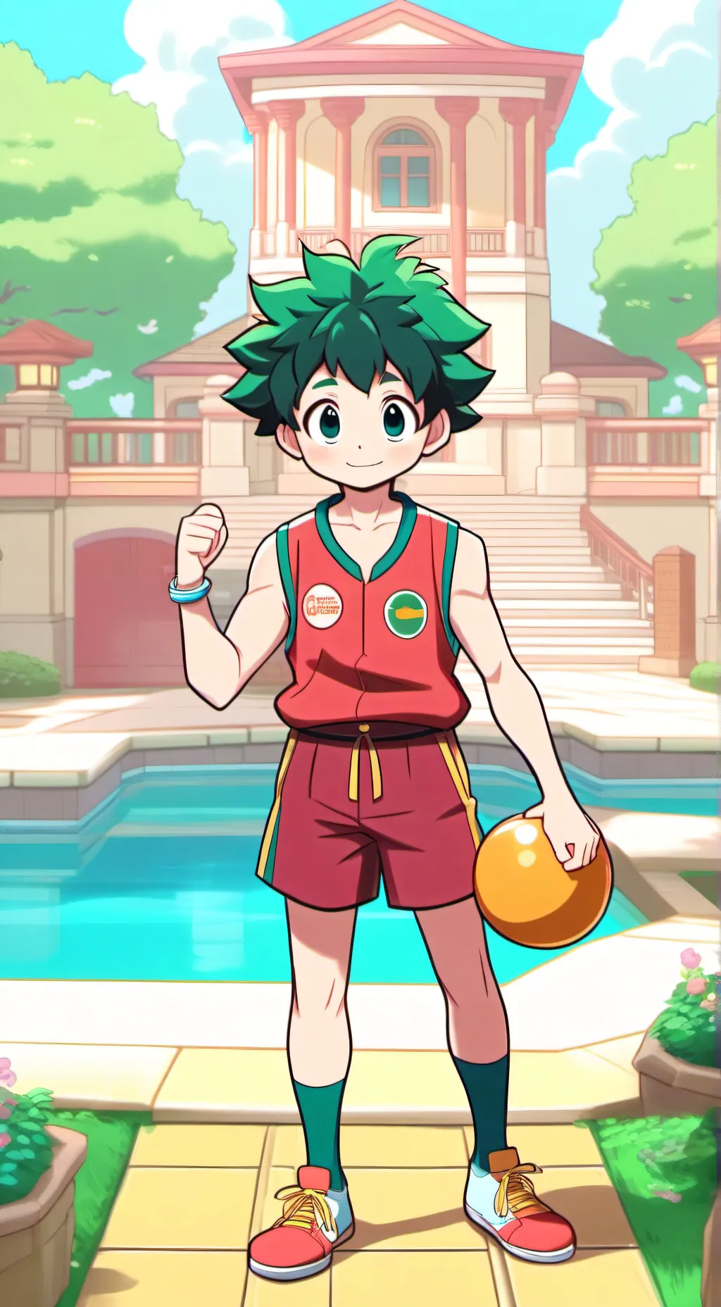 ai character: Deku x uraraka  background
