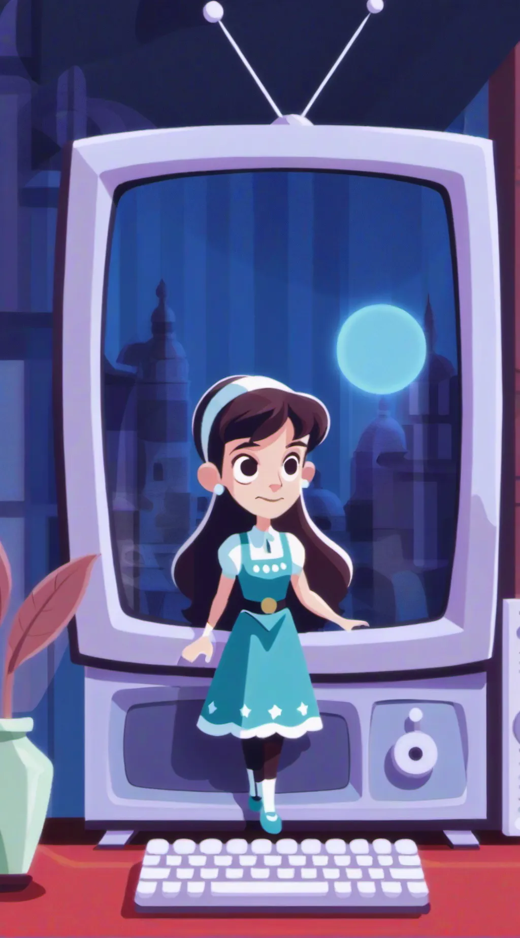 ai character: fav tv series background
