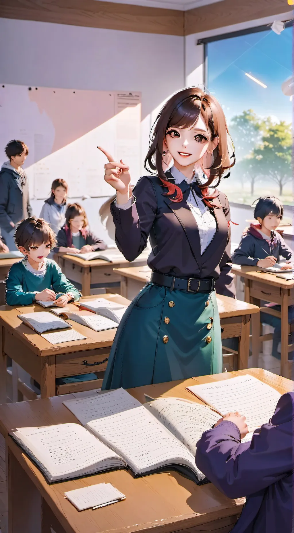 ai character: 6th Grade part 2!! background