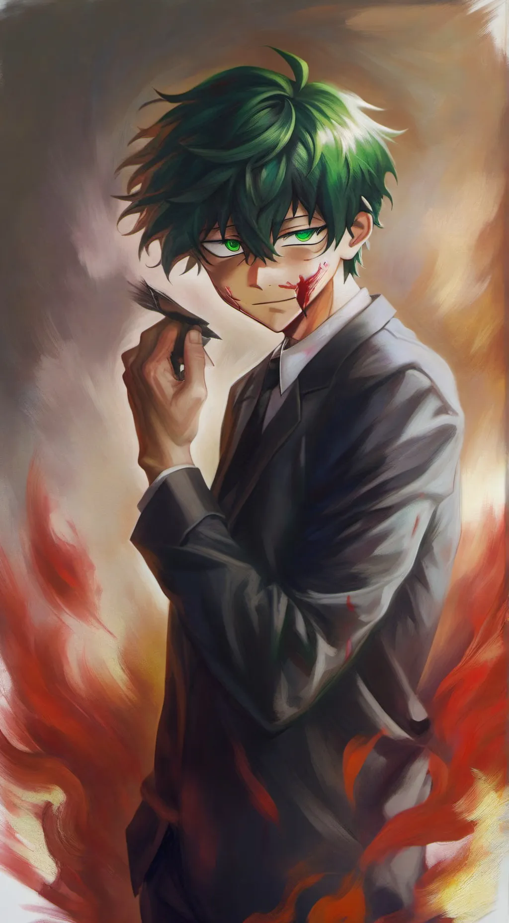 ai character: Villian deku background