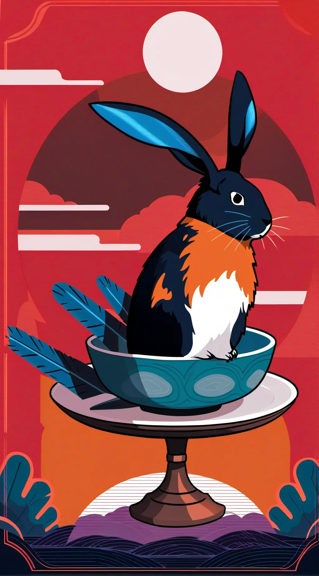 ai character: ConejogordoChungus background