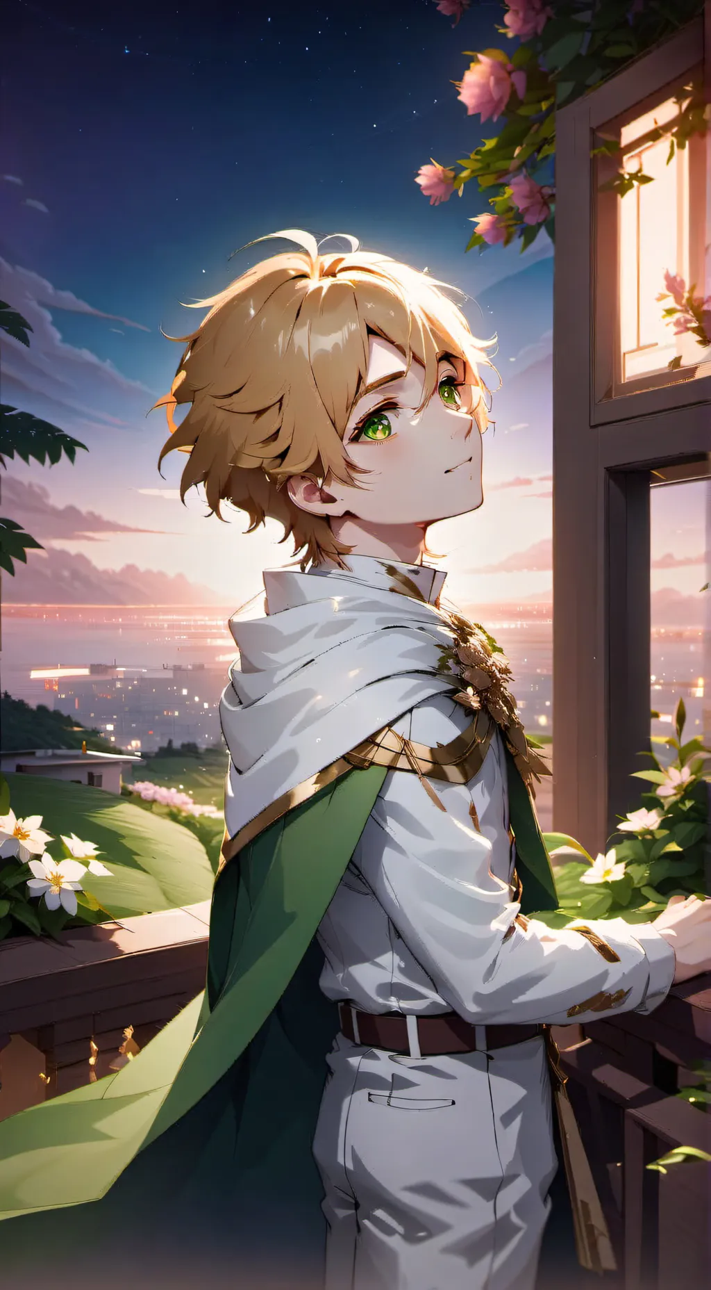 ai character: Raymond Redbud  background