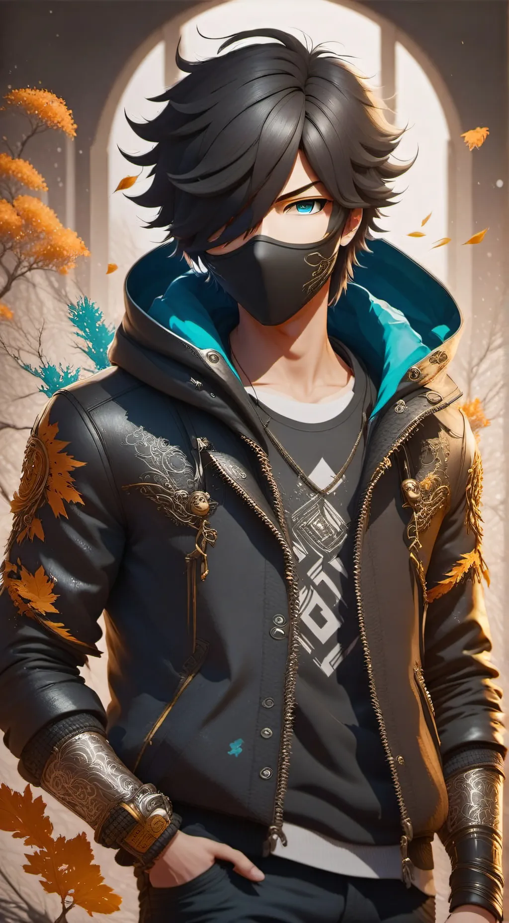 ai character: Zane from aphmau background