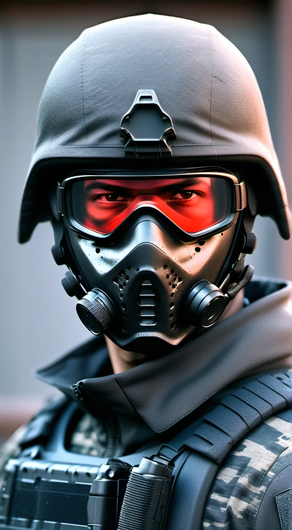 ai character: H.S.C ARMY background