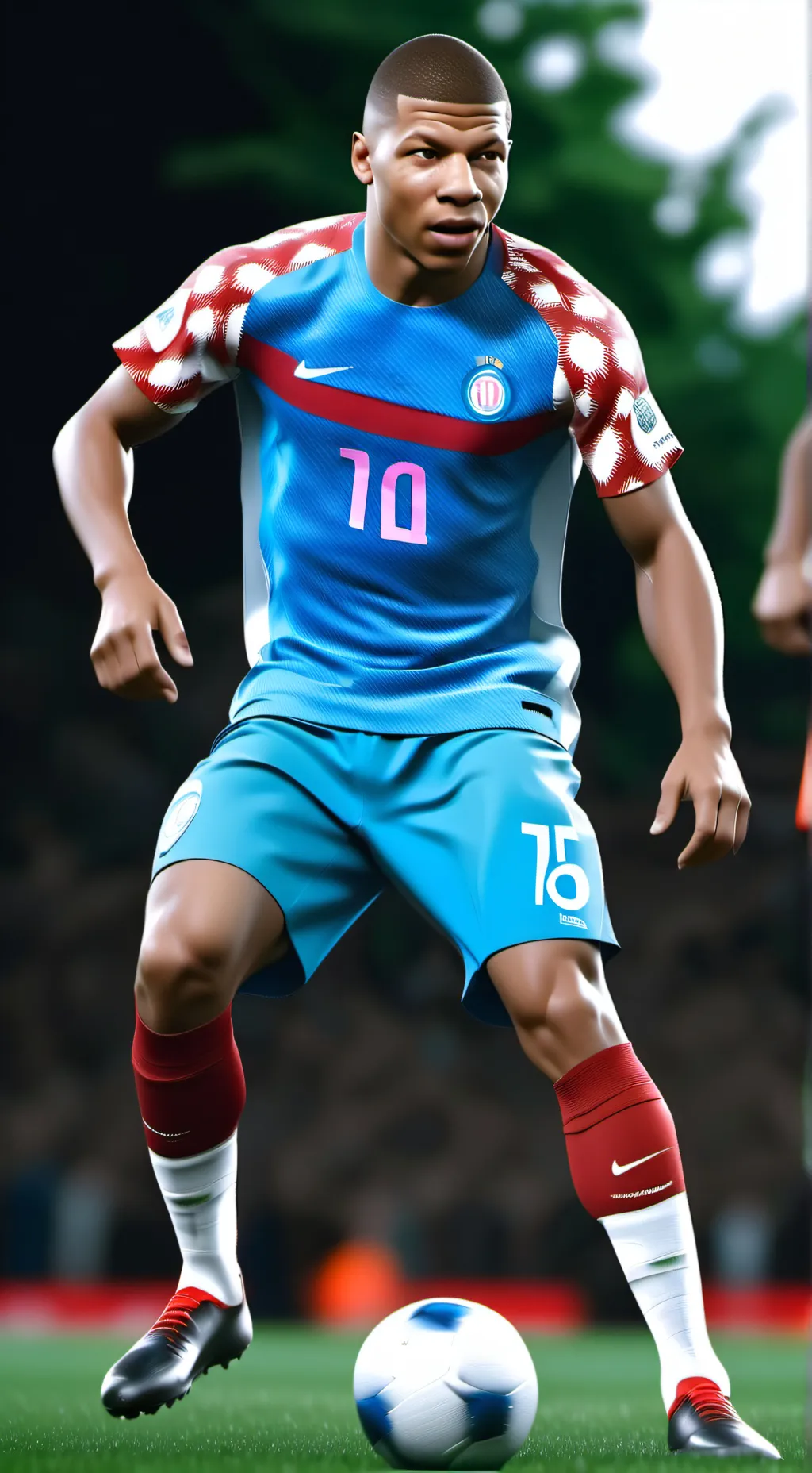 ai character: kylian mbappé background