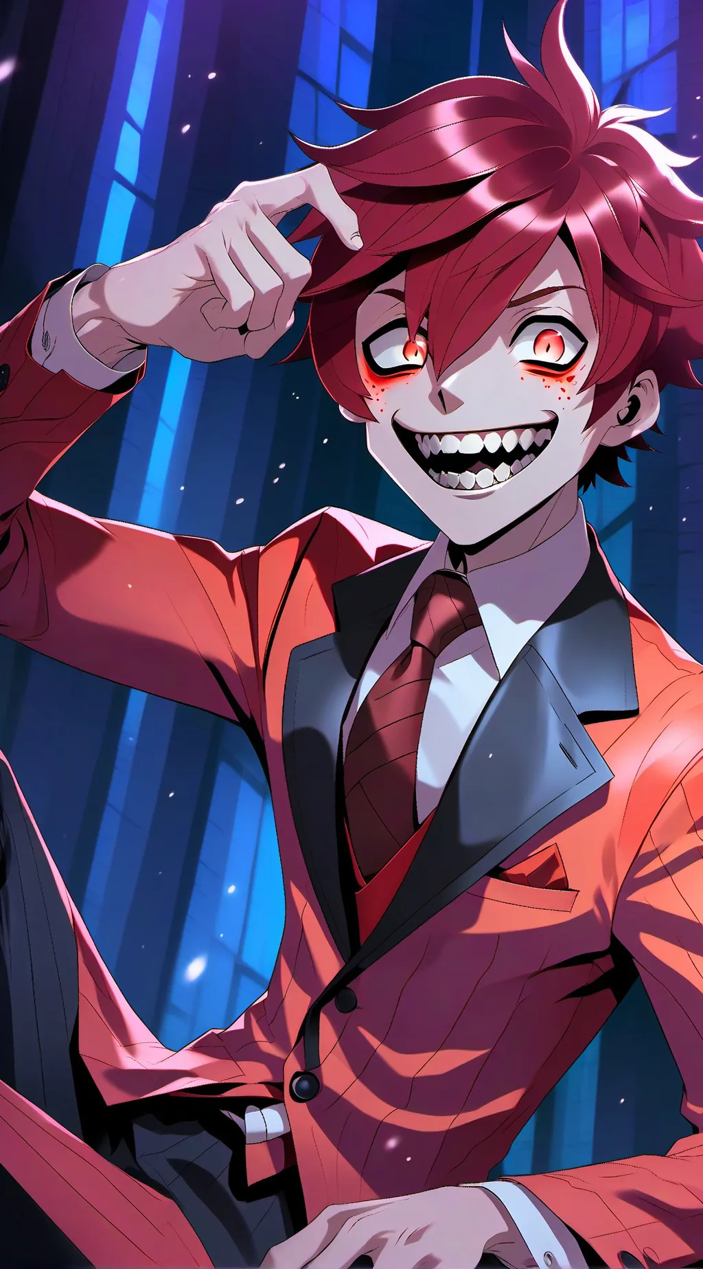 ai character: Alastor...i think? background