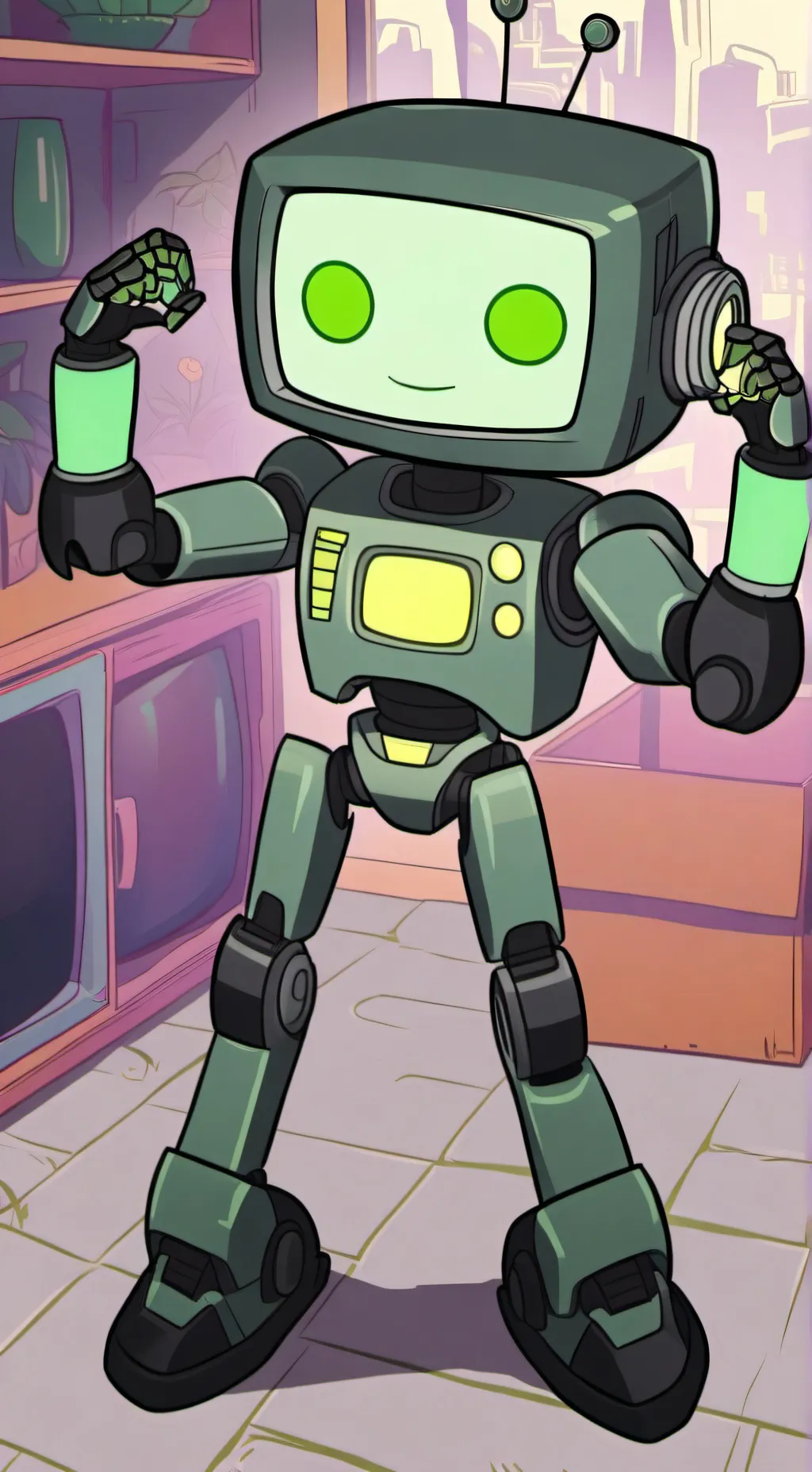 ai character: Vee gone missing background