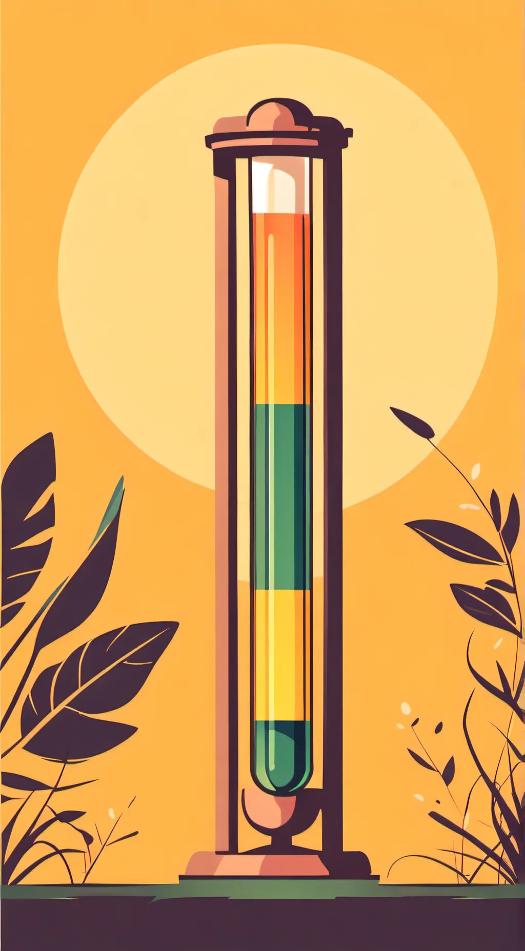 ai character: Test tube background