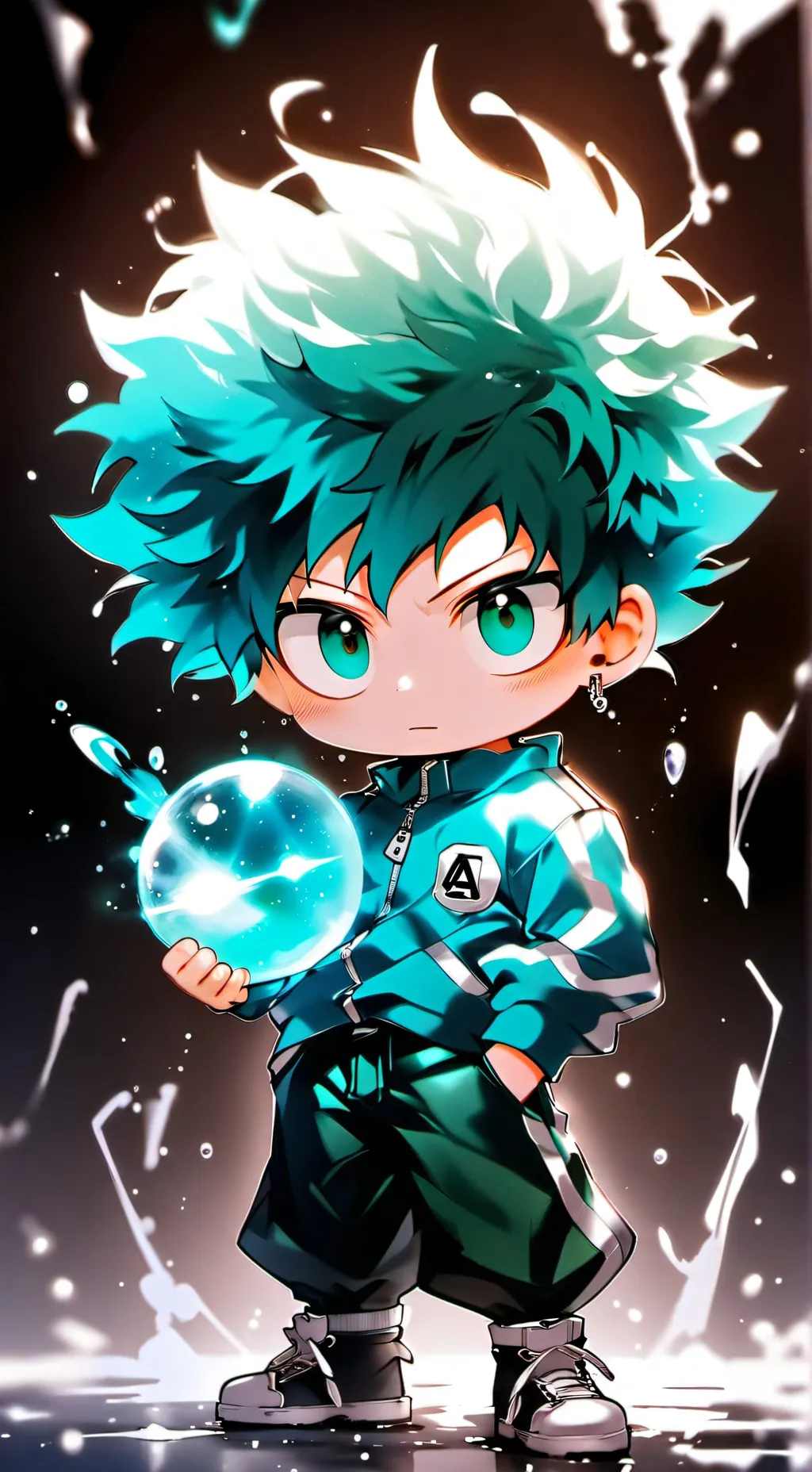 ai character: MHA Deku Brother background