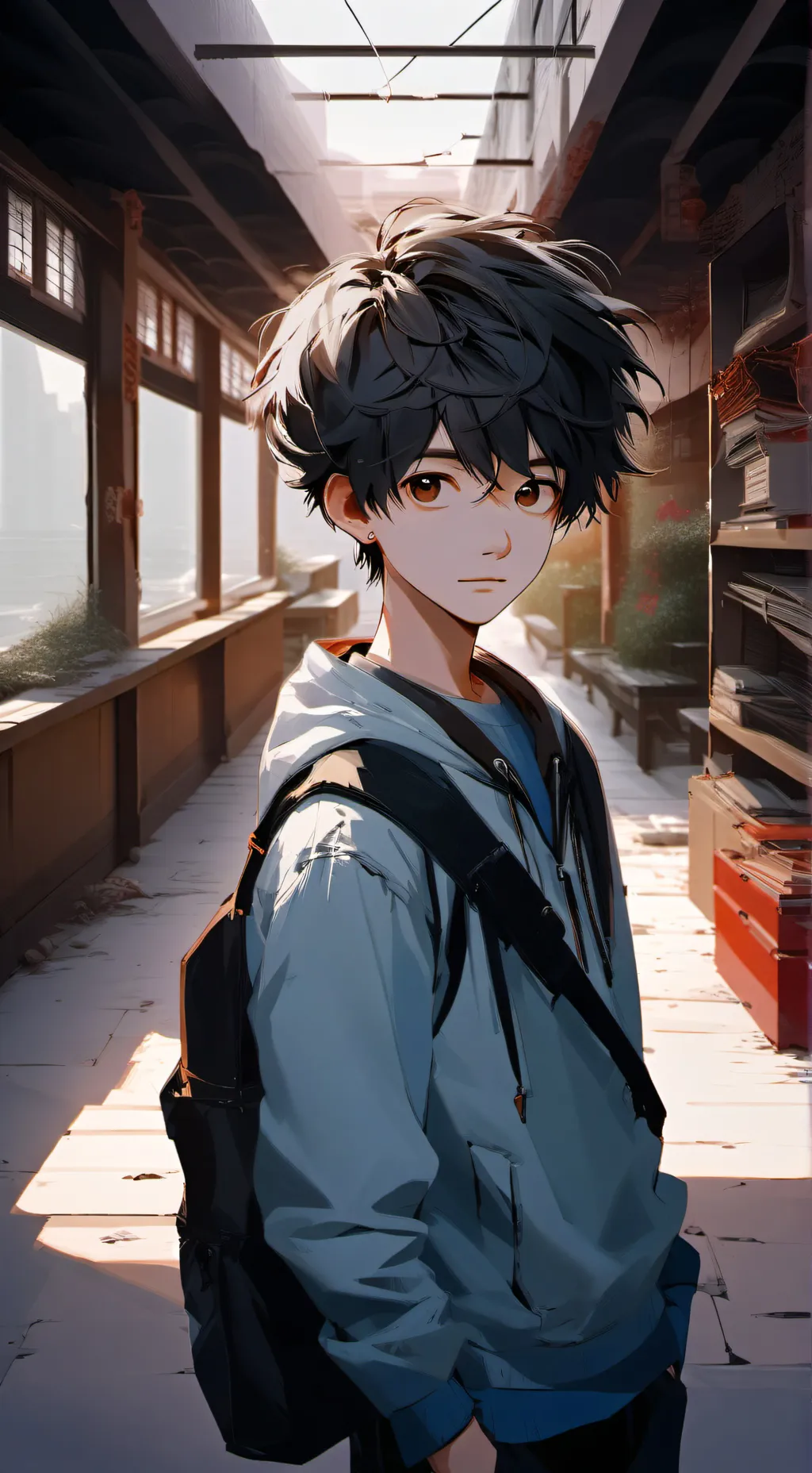 ai character: Basketball background