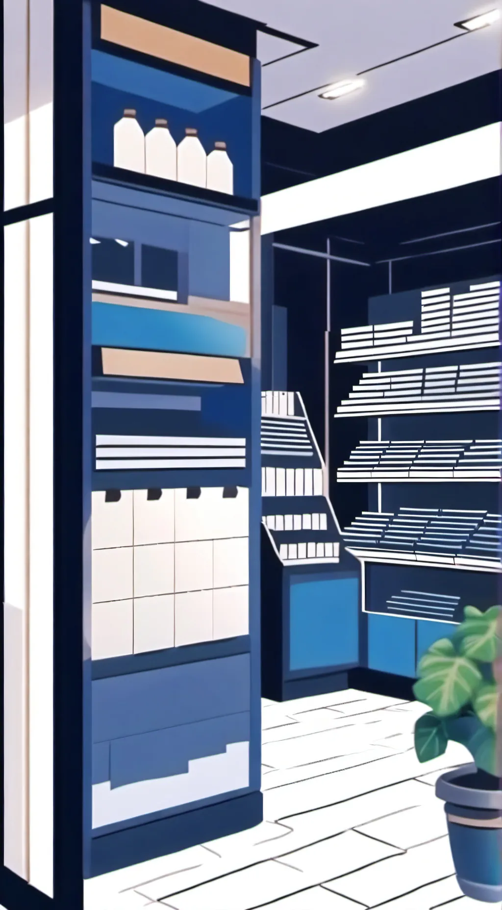 ai character: shop tycoon background