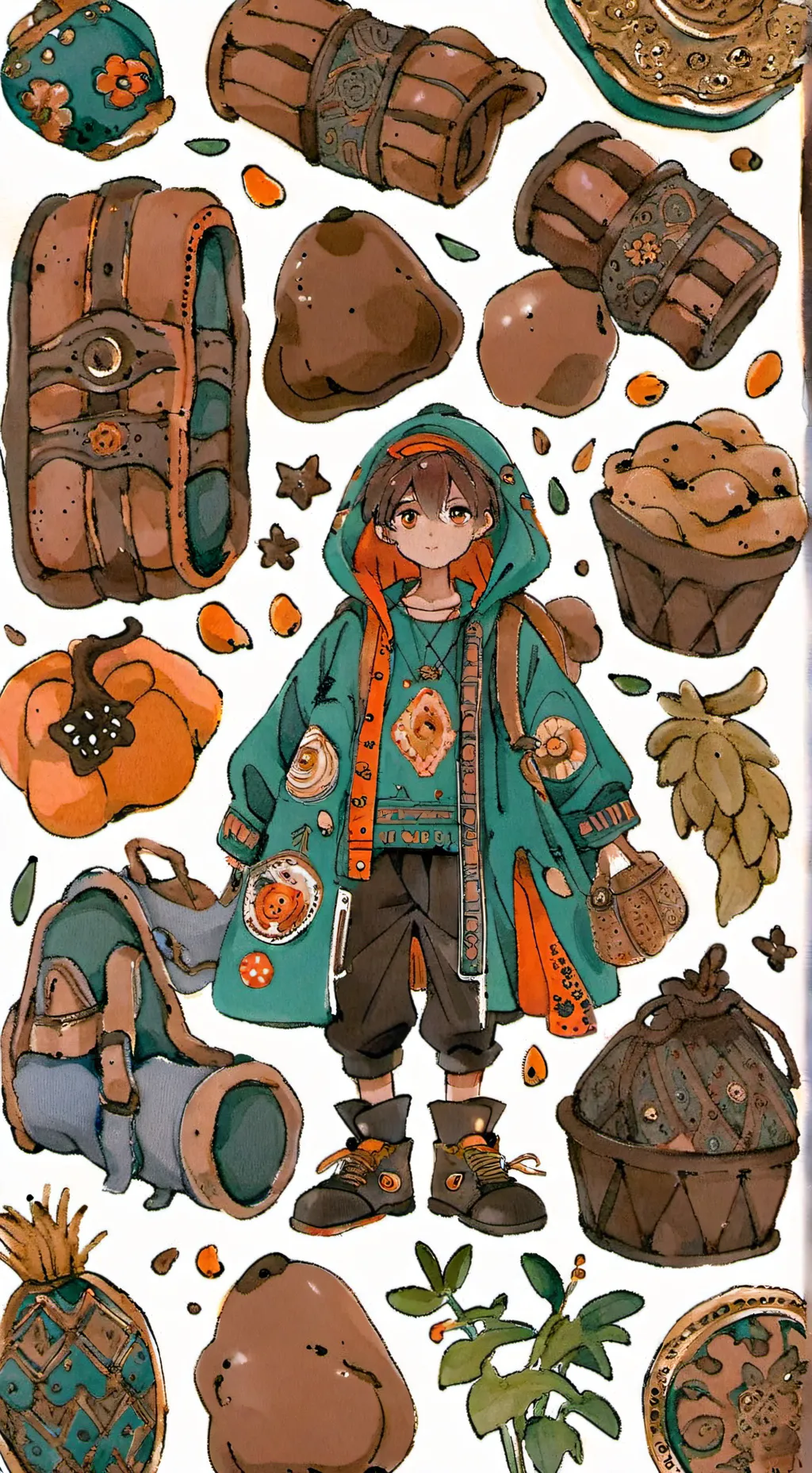 ai character: ￼Sprunki poop rac background