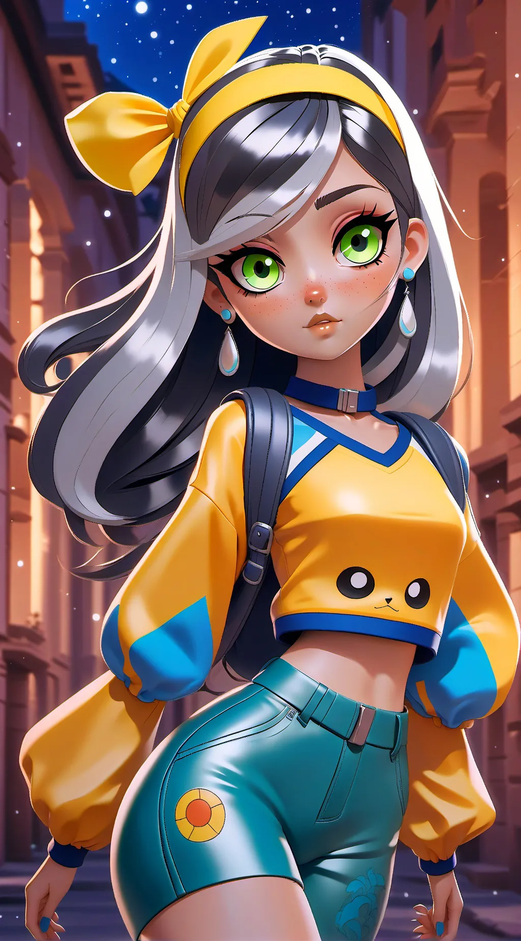 ai character: MHA MC girl background