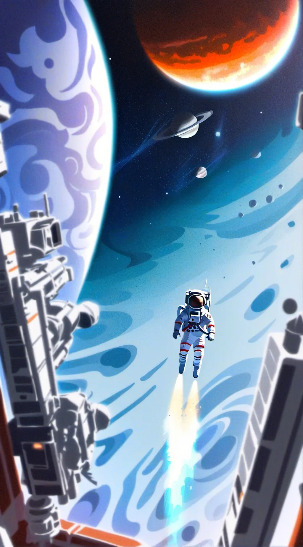 ai character: space simulator  background