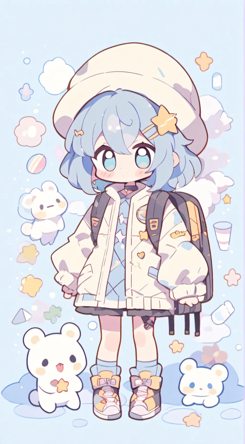 ai character: dandys world background