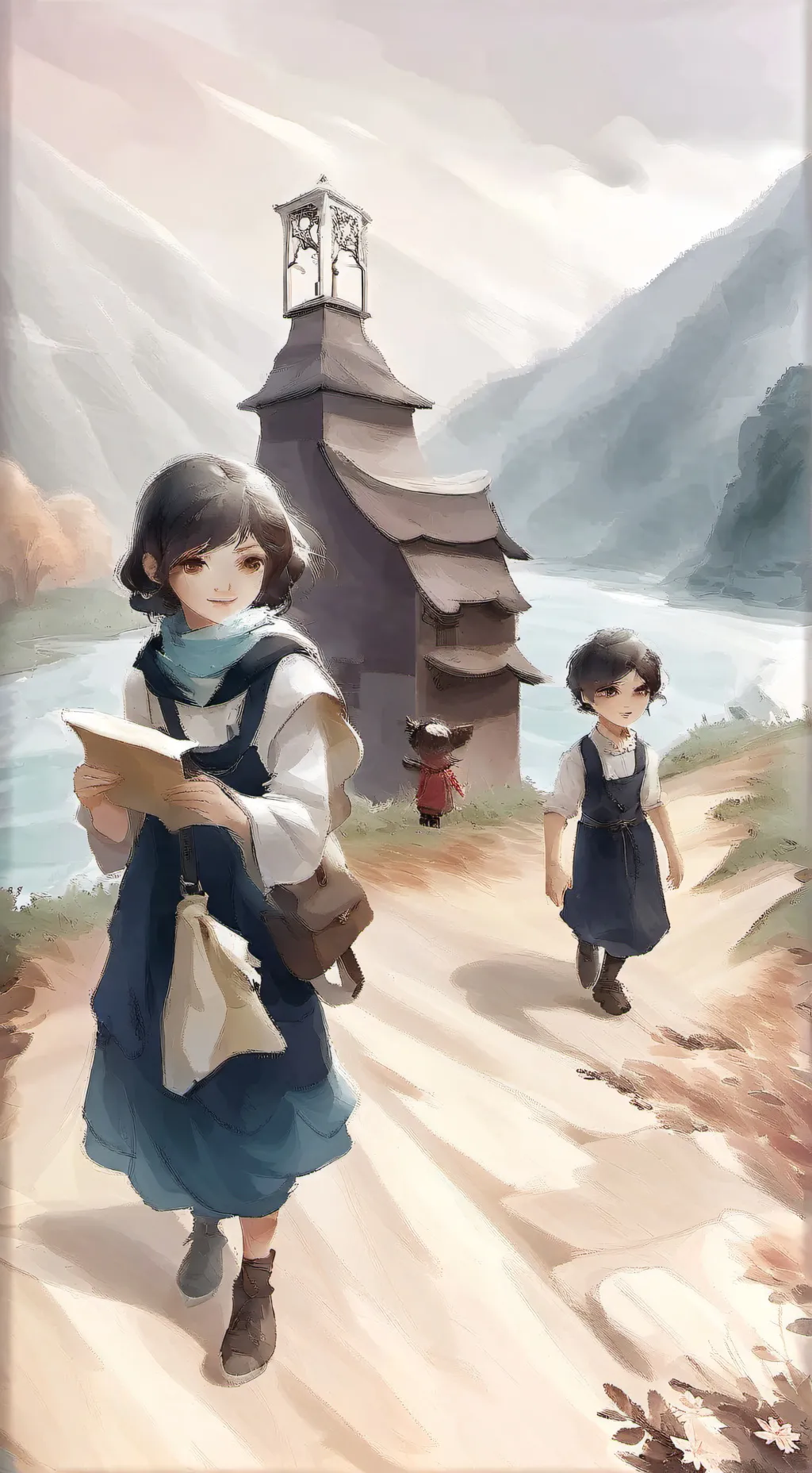 ai character: Touture background
