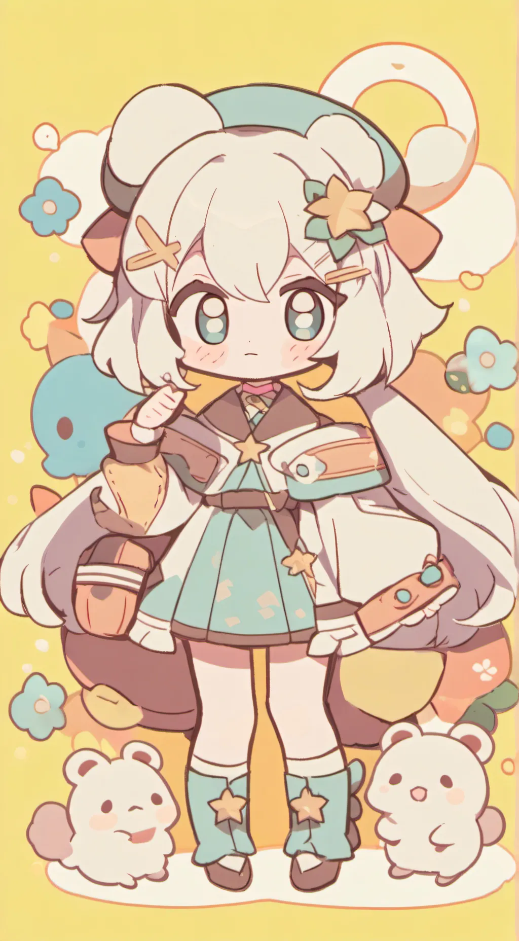 ai character: GIRL ._. background