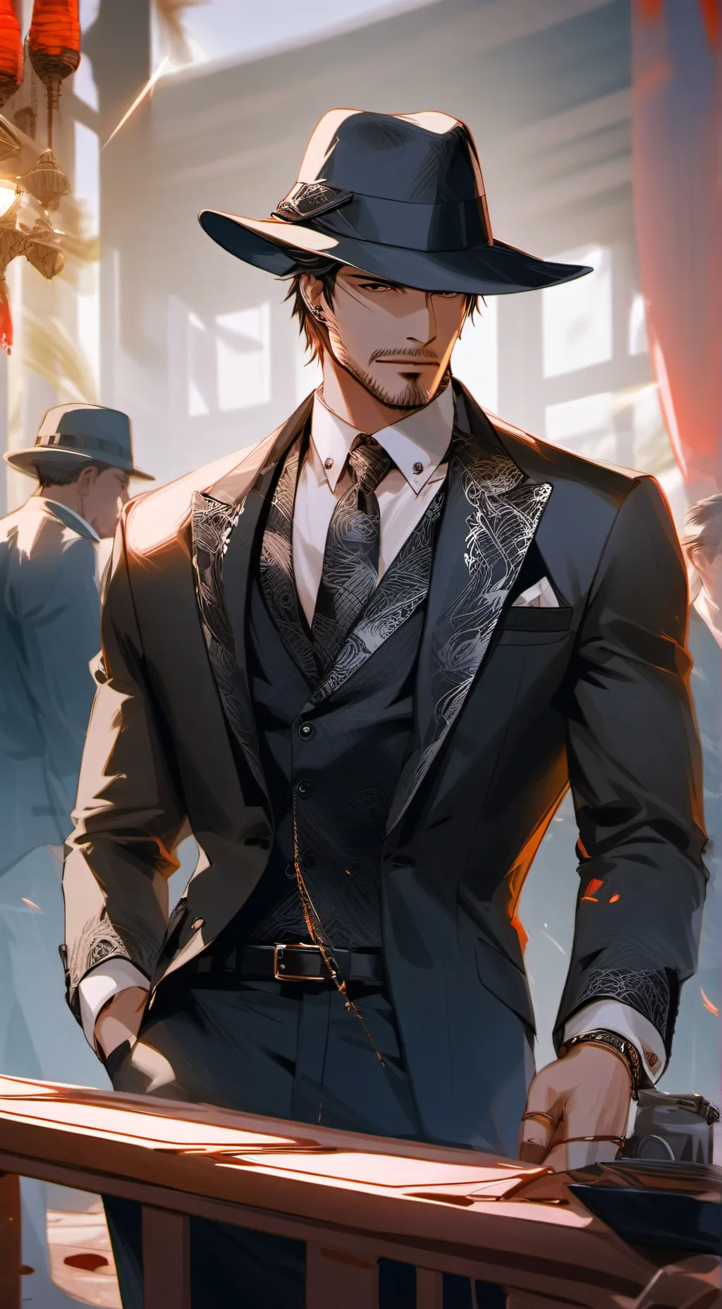 ai character: Leo  background