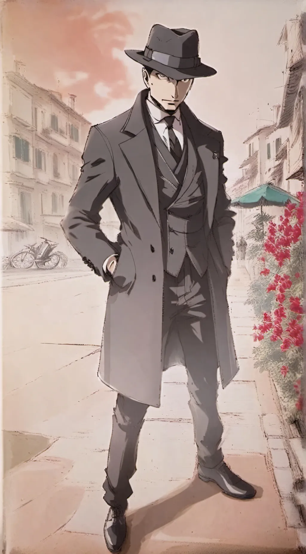 ai character: Cross background
