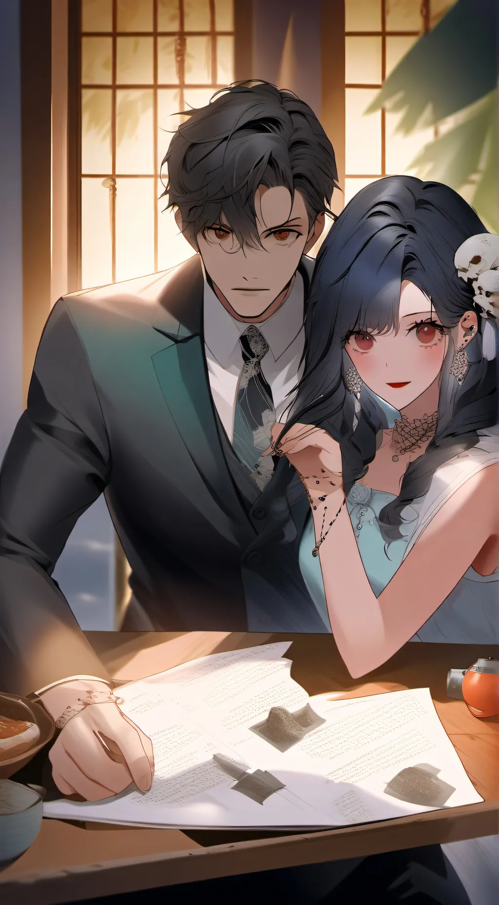 ai character: horror jjk background