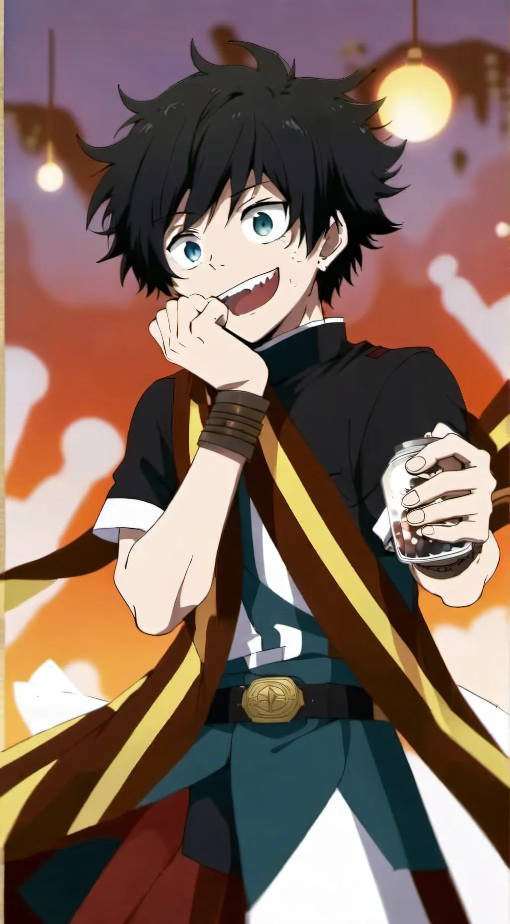ai character: dabi criança background