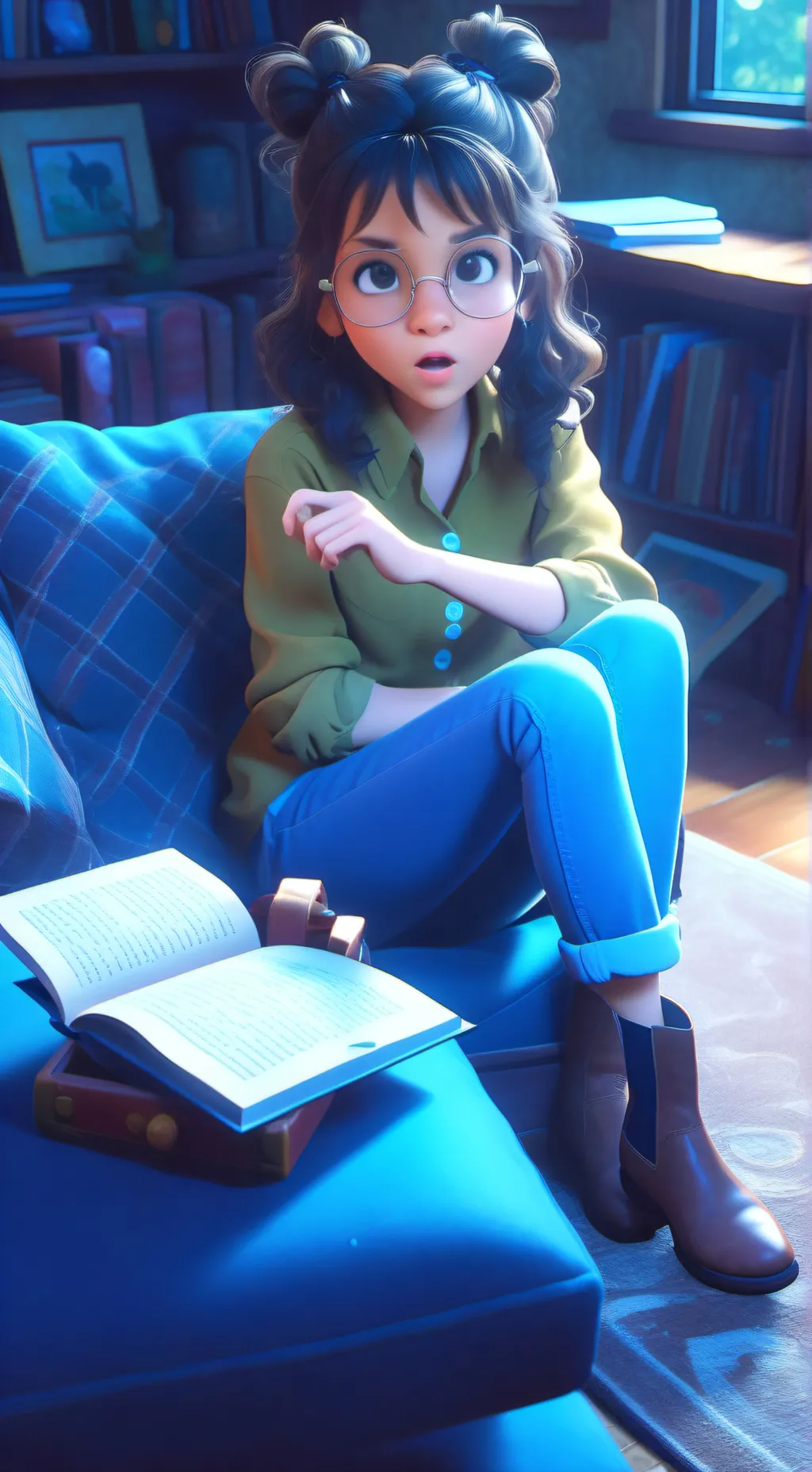 ai character: Diana  background
