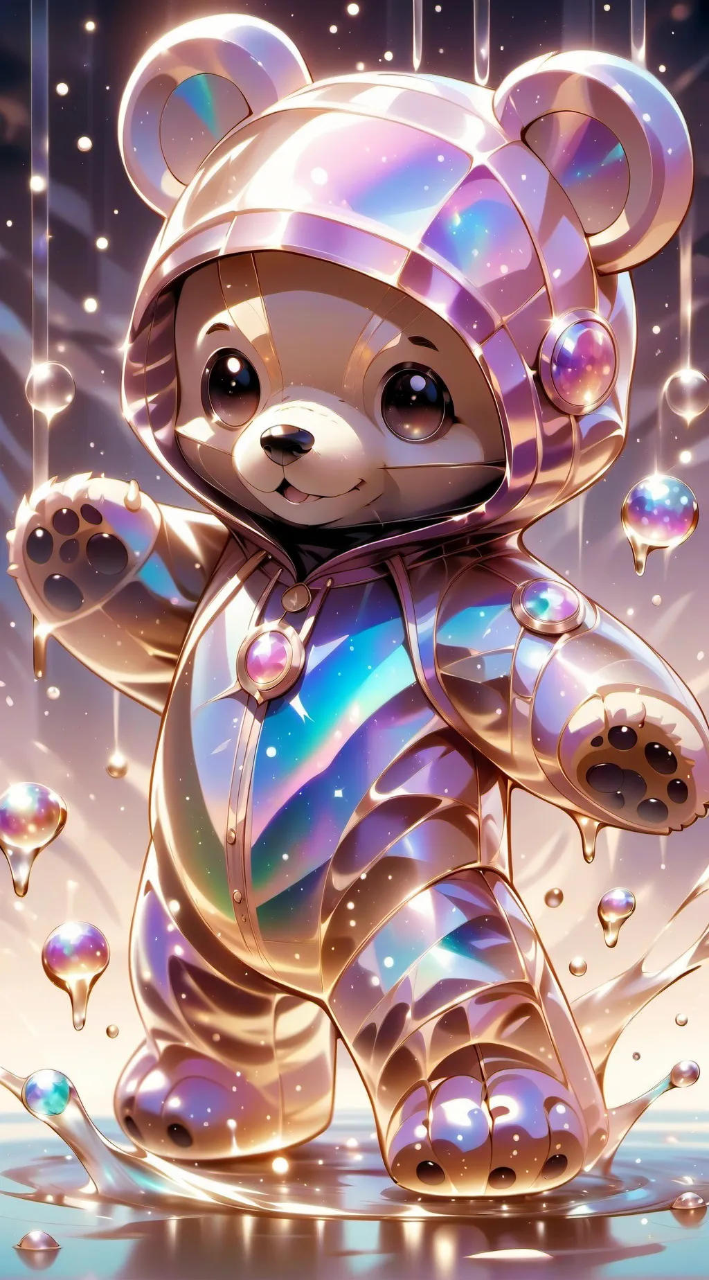 ai character: teddy bear background