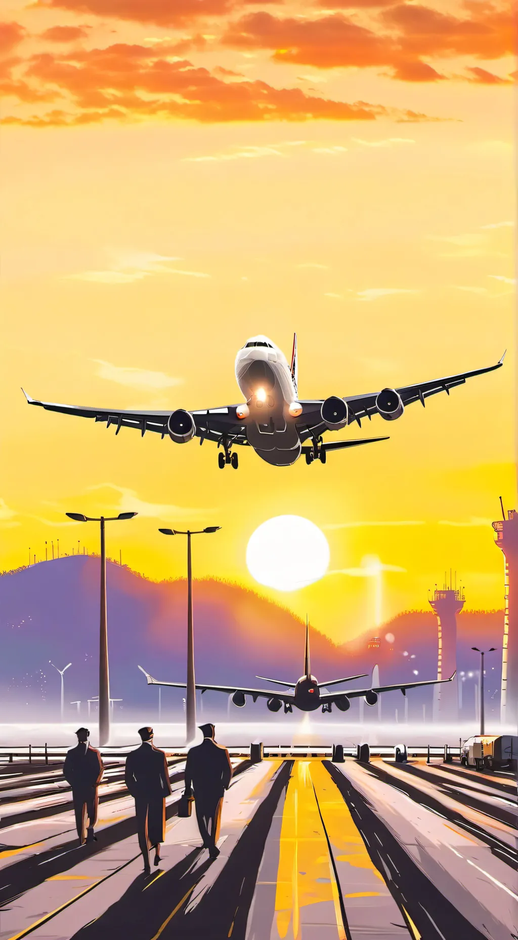ai character: CB plane background