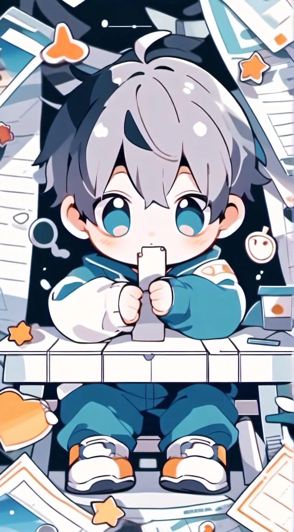 ai character: babyy background