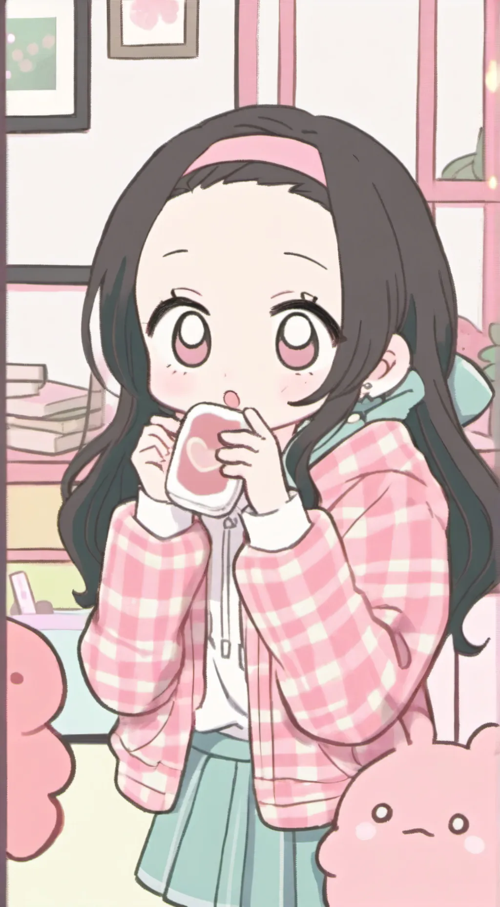 ai character: Nezuko  background
