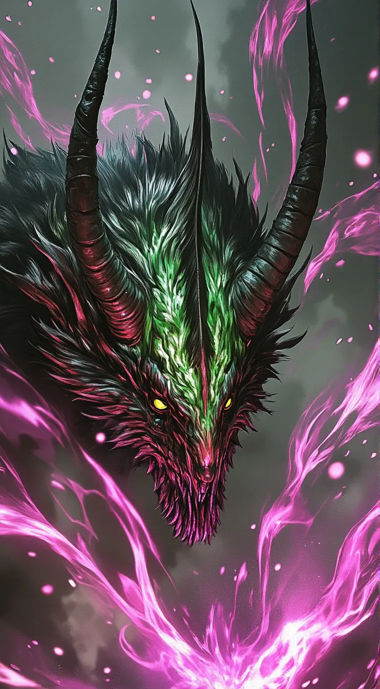 ai character: beast dragon  background