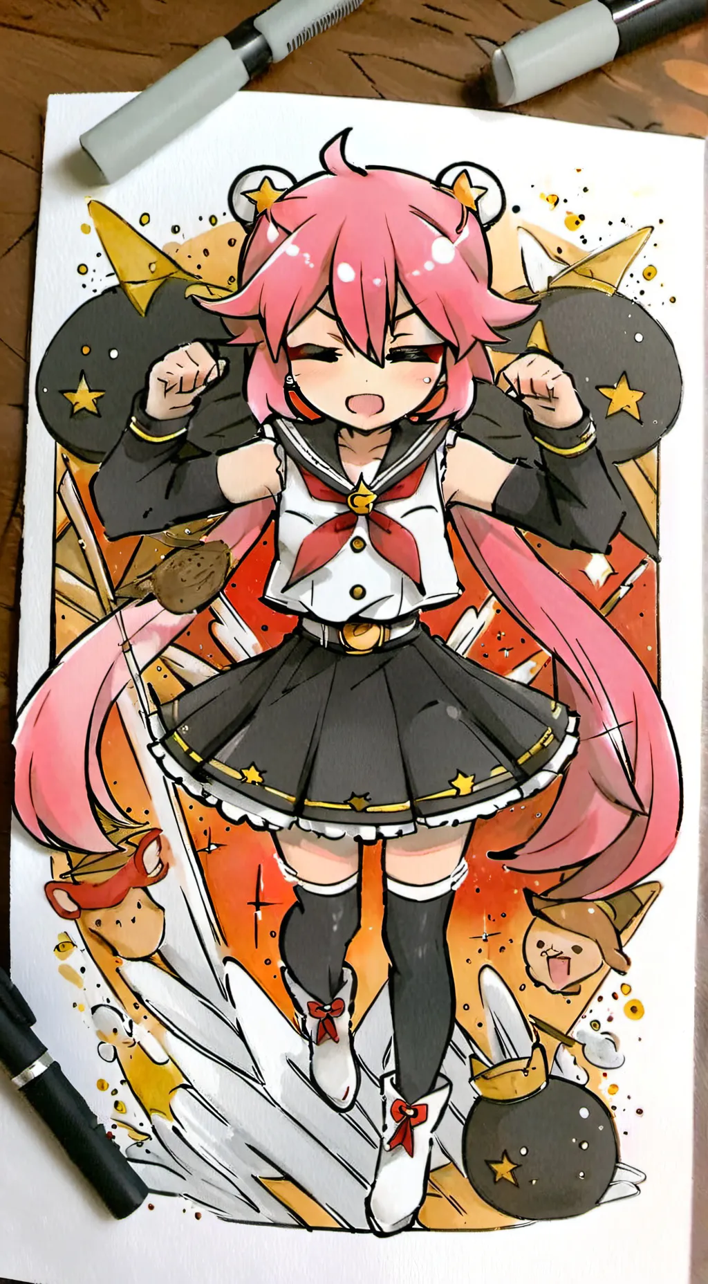ai character: Kasane Teto background