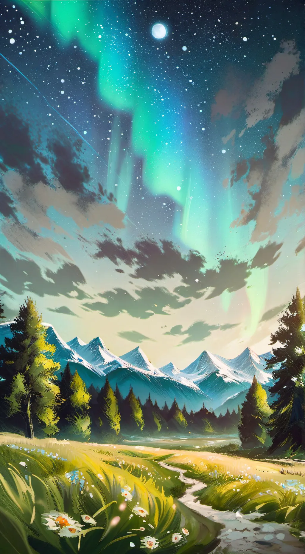 ai character: 🌌/NightLight/🌟 background