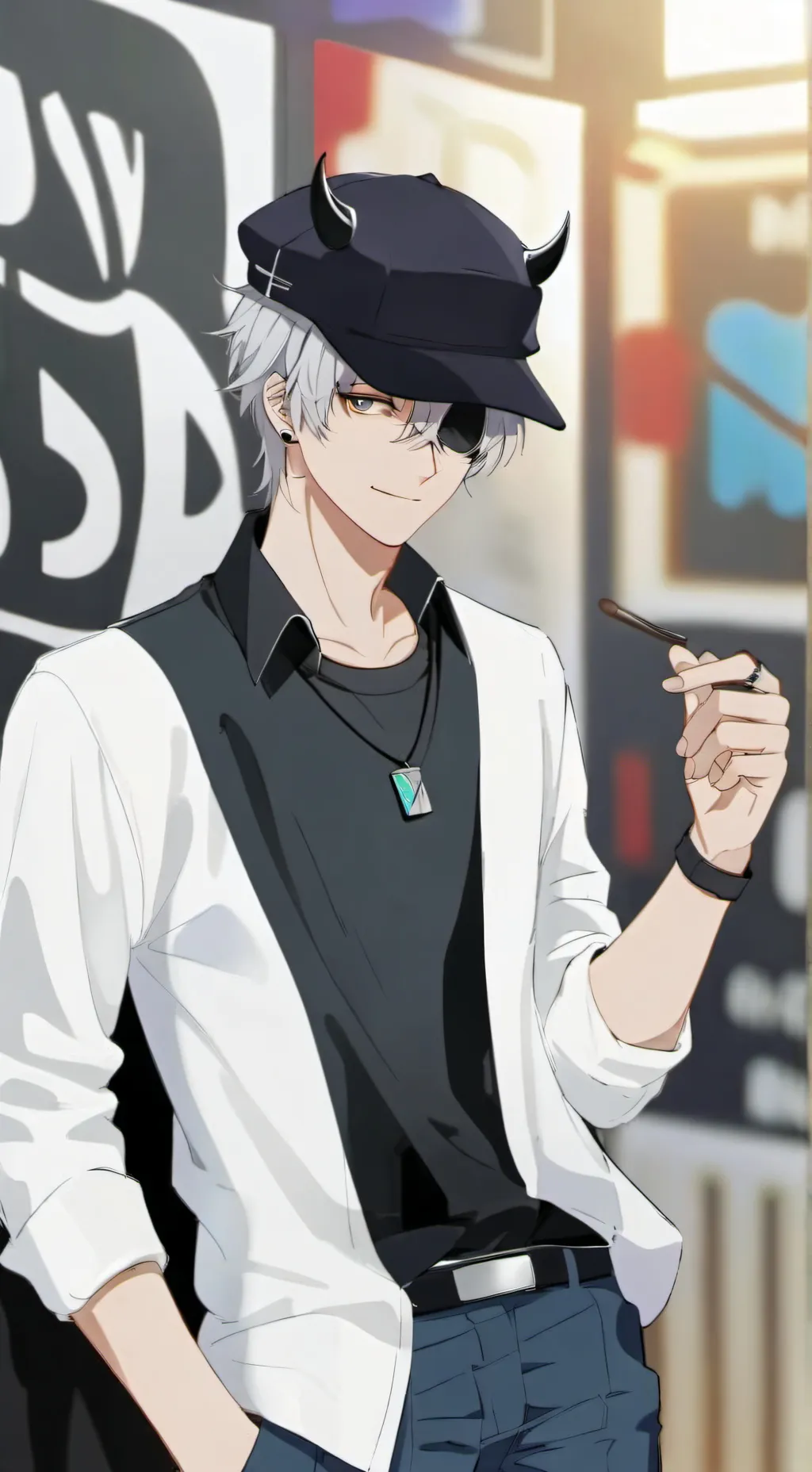 ai character: Mark background