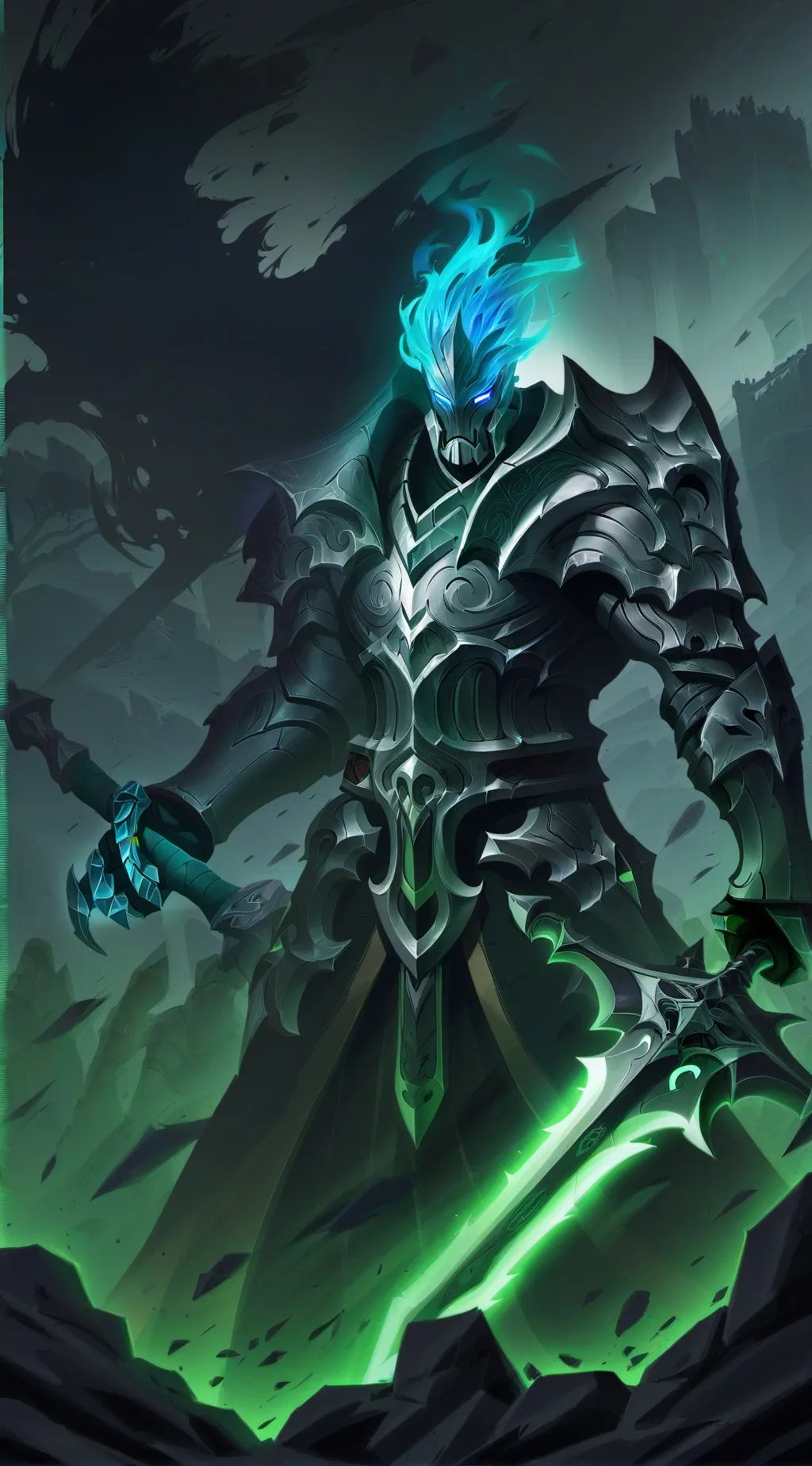 ai character: Dark background